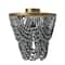 Hello Honey® 2-Tier Draped Wood Bead Semi-Flush Mount Ceiling Light